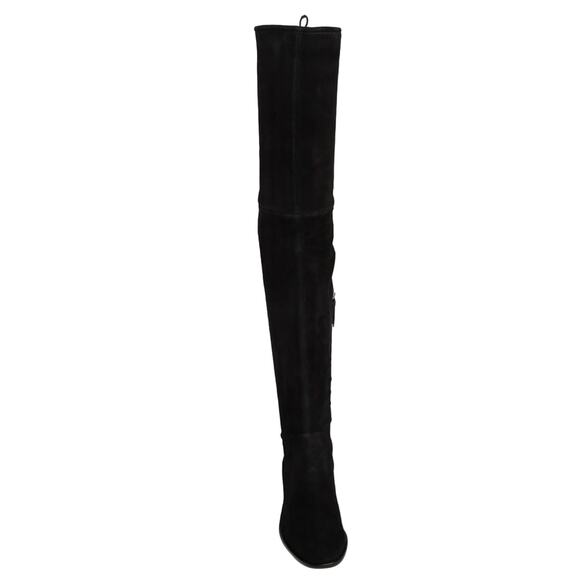 Donna Karan Lyra Black Over-The-Knee/Thigh High Boots Size 8 Goat Leather New - Picture 10 of 16